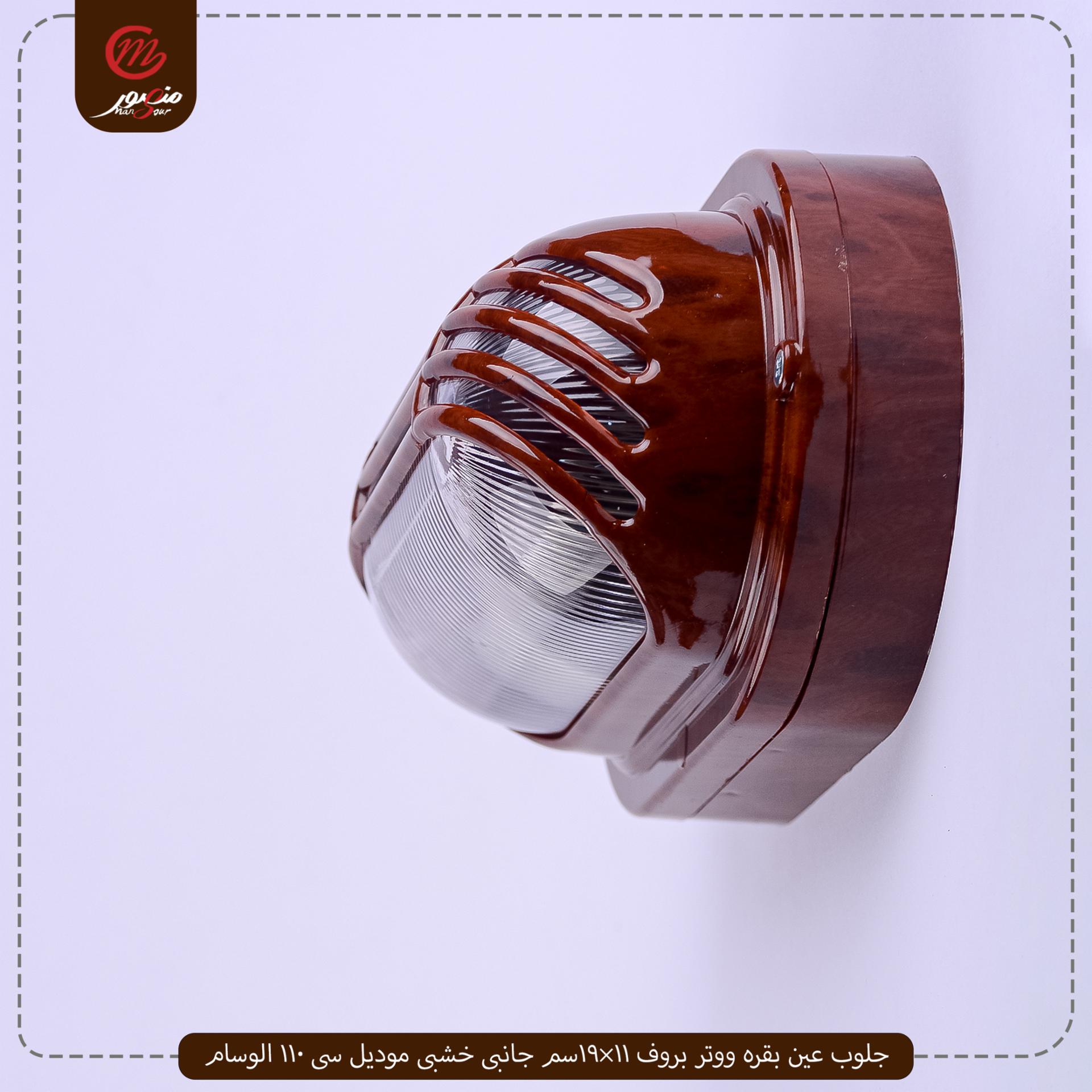 صورة المنتج جلوب عين بقره ووتر بروف 11×19سم جانبى خشبى موديل سى 110 الوسام