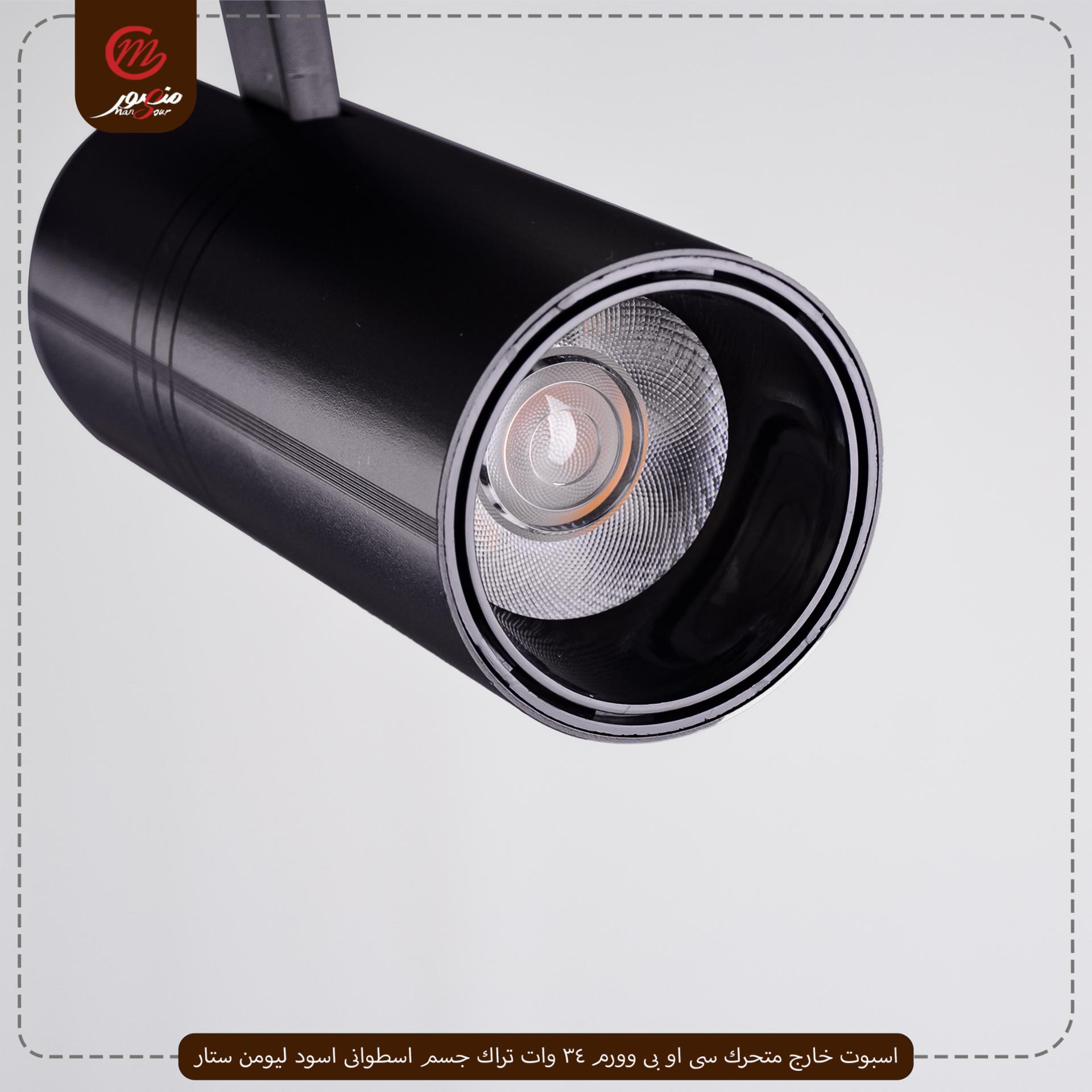 اسبوت خارج متحرك سى او بى وورم 34 وات تراك جسم اسطوانى اسود ليومن ستار – الصورة 3