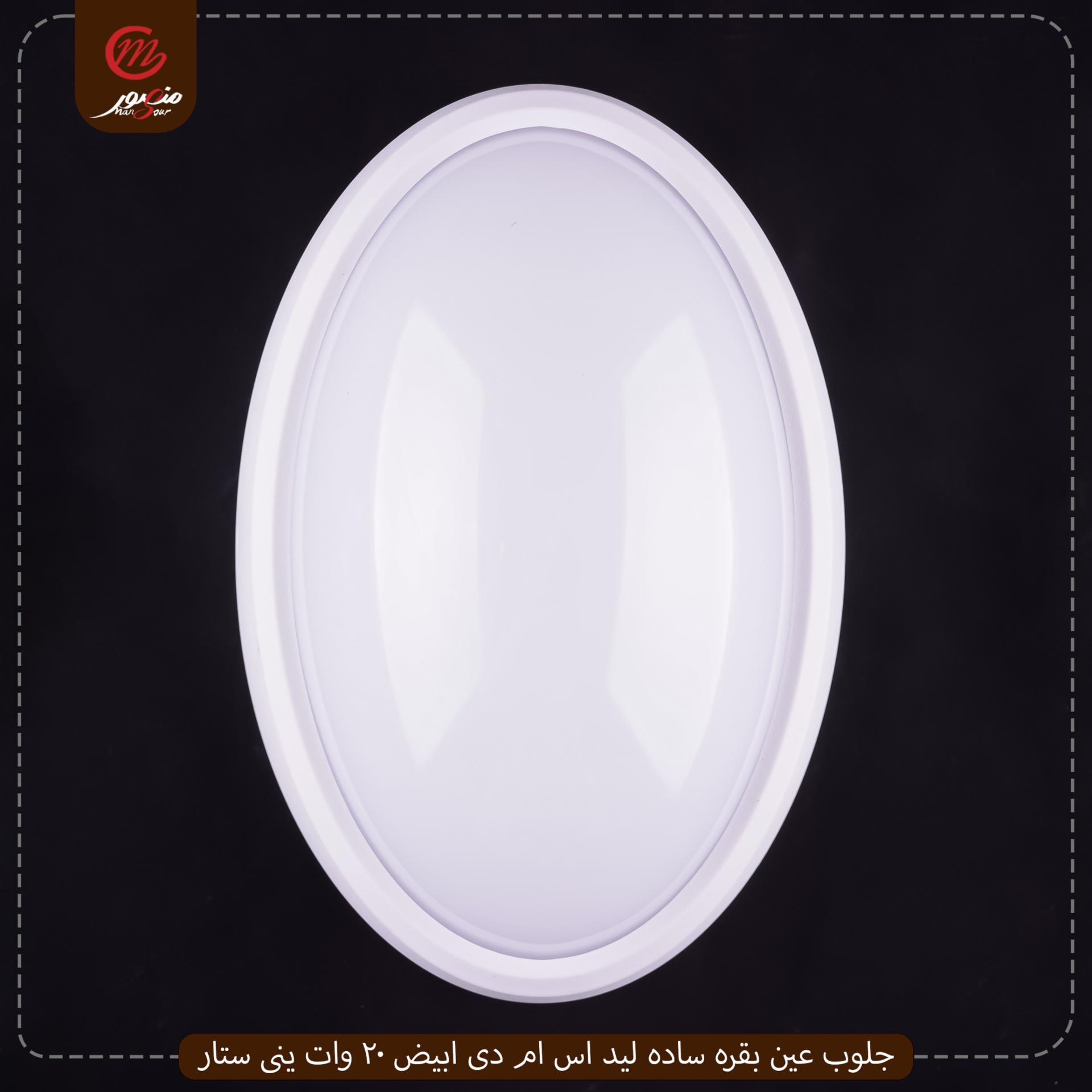جلوب عين بقره ساده ليد اس ام دى ابيض 20 وات ينى ستار – الصورة 4