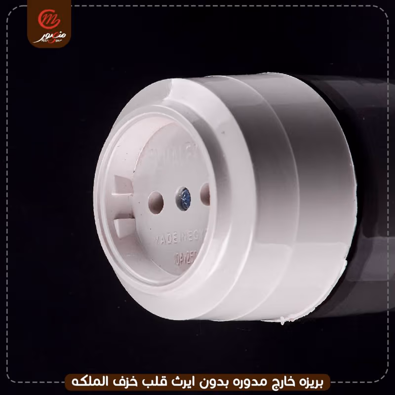 صورة المنتج بريزه خارج مدوره بدون ايرث قلب خزف الملكه