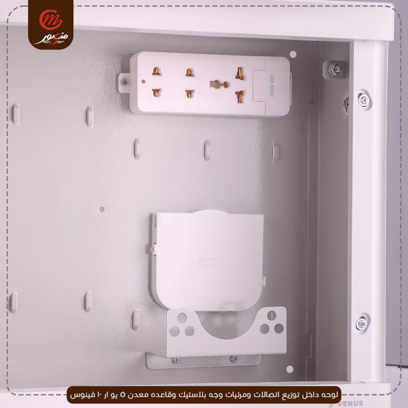 صورة المنتج لوحه داخل توزيع اتصالات ومرئيات وجه بلاستيك وقاعده معدن 5 يو ار 10 فينوس