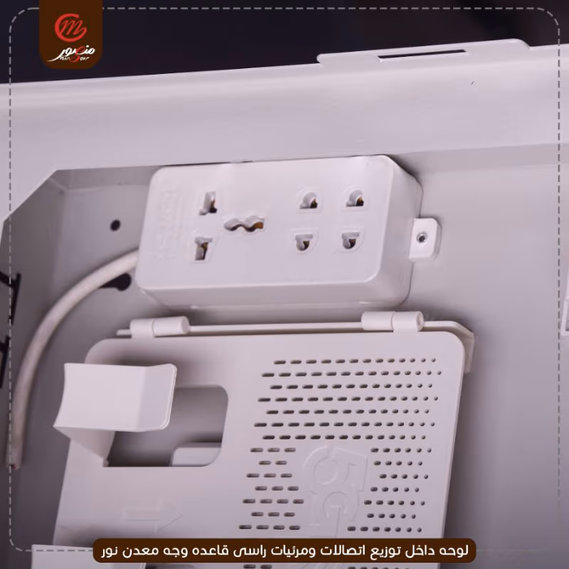 صورة المنتج لوحه داخل توزيع اتصالات ومرئيات راسى قاعده وجه معدن نور