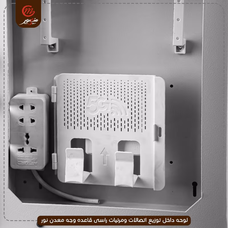 صورة المنتج لوحه داخل توزيع اتصالات ومرئيات راسى قاعده وجه معدن نور