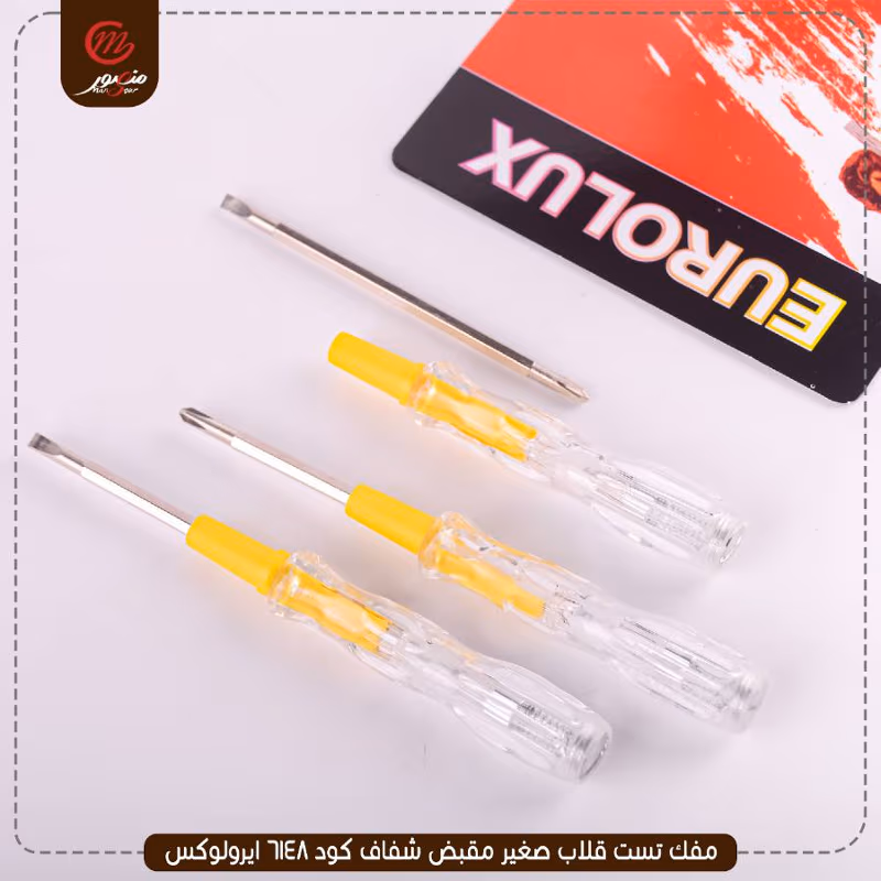 صورة المنتج مفك تست قلاب صغير مقبض شفاف كود 6148 ايرولوكس