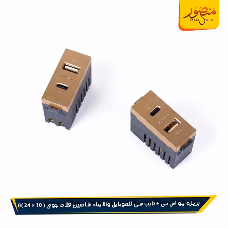 بريزه يو اس بى + تايب سى للموبايل والايباد شامبين فلات جوى عبوه 240 ( 10 × 24 )0 – الصورة 2