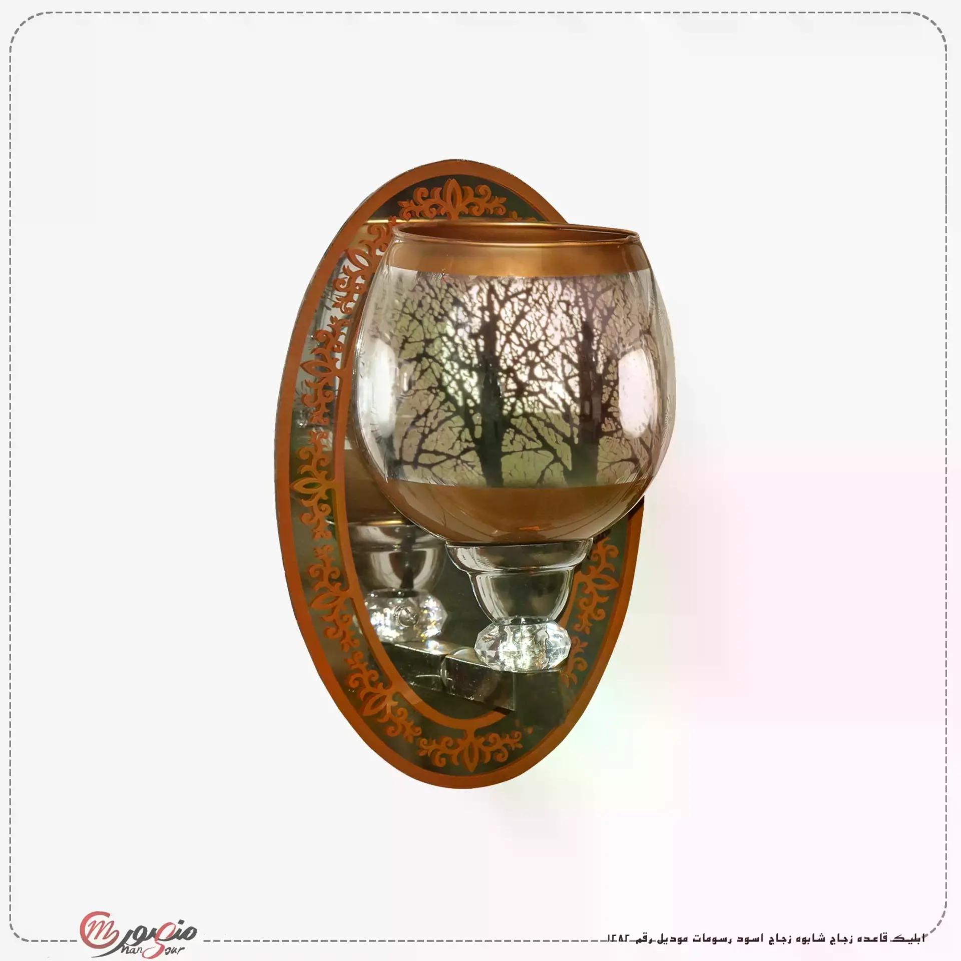 ابليك قاعده زجاج شابوه زجاج اسود رسومات موديل رقم 1282 مستورد عبوه 20 – الصورة 2