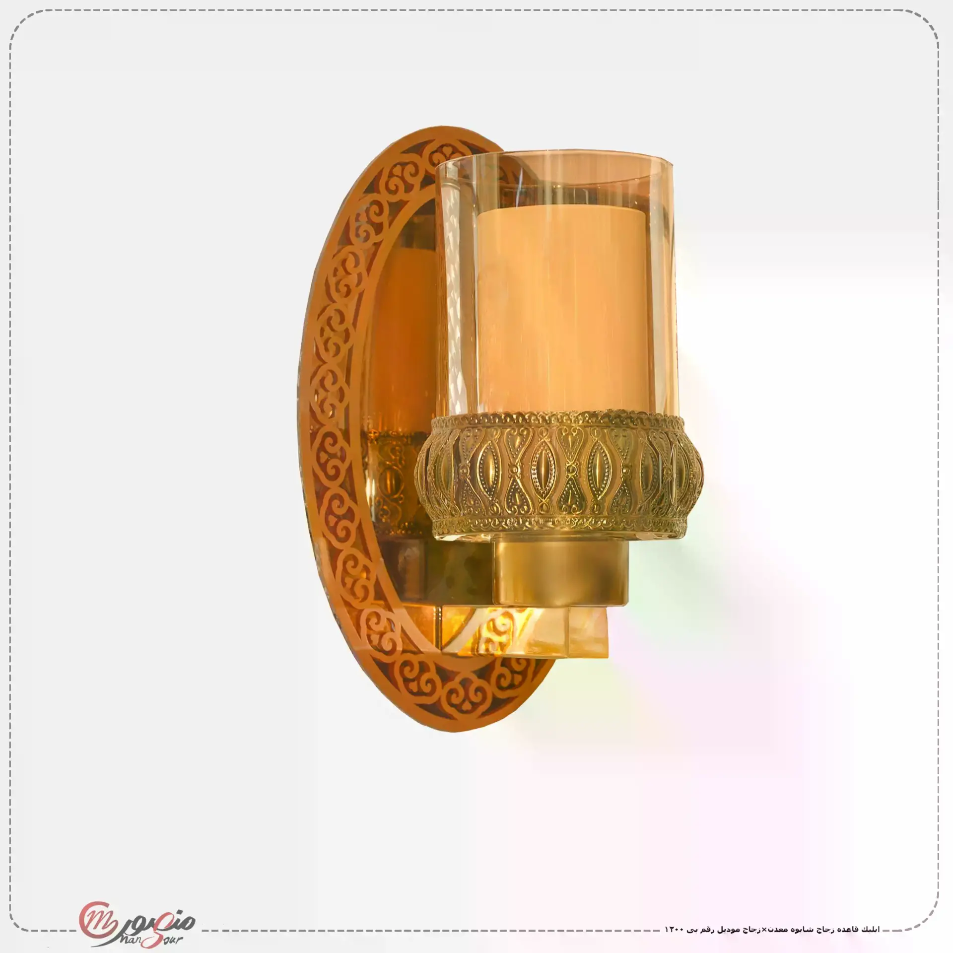 ابليك قاعده زجاج شابوه معدن×زجاج موديل رقم بى 1200 مستورد عبوه 20 – الصورة 2