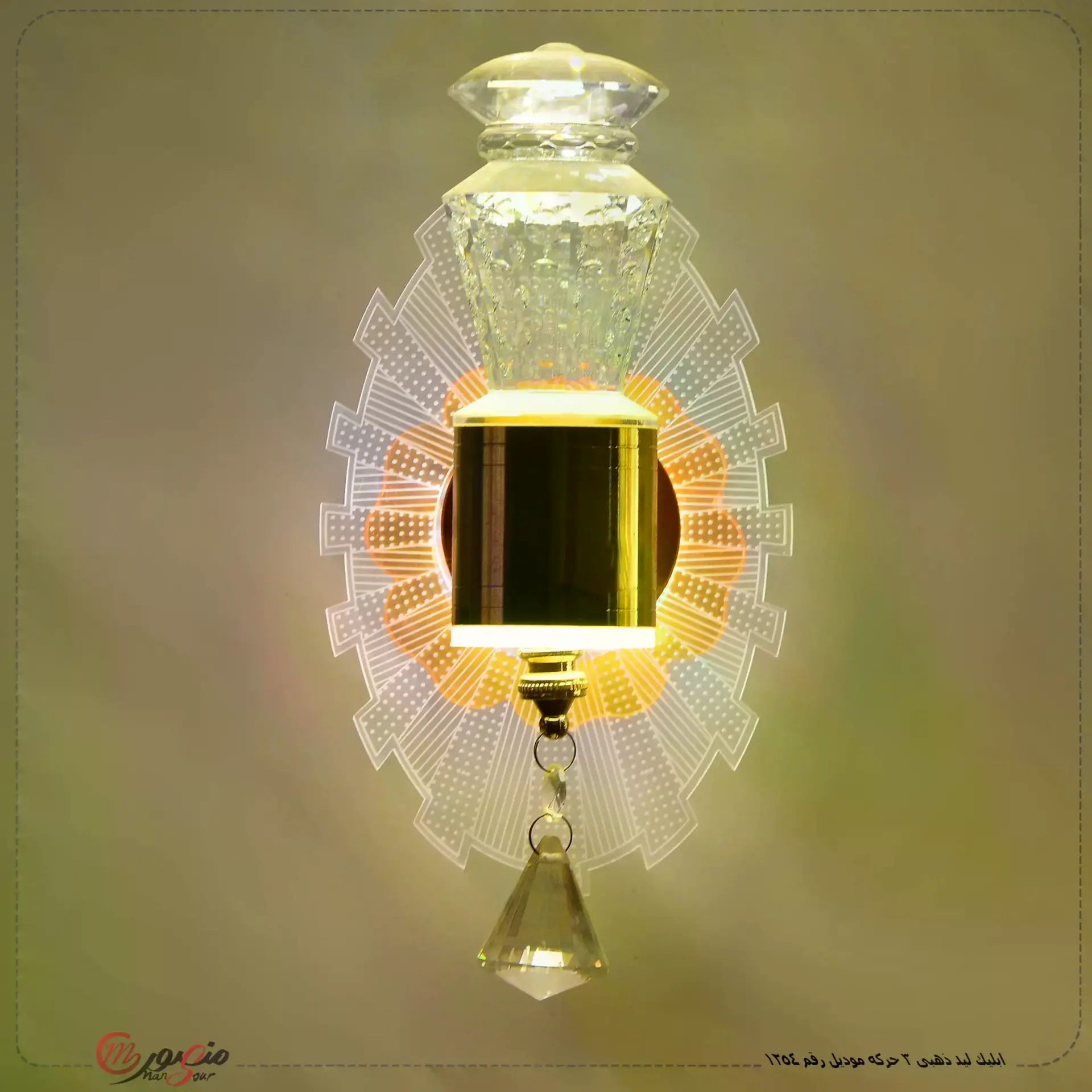 ابليك ليد ذهبى 3 حركه موديل رقم 1254 – الصورة 2