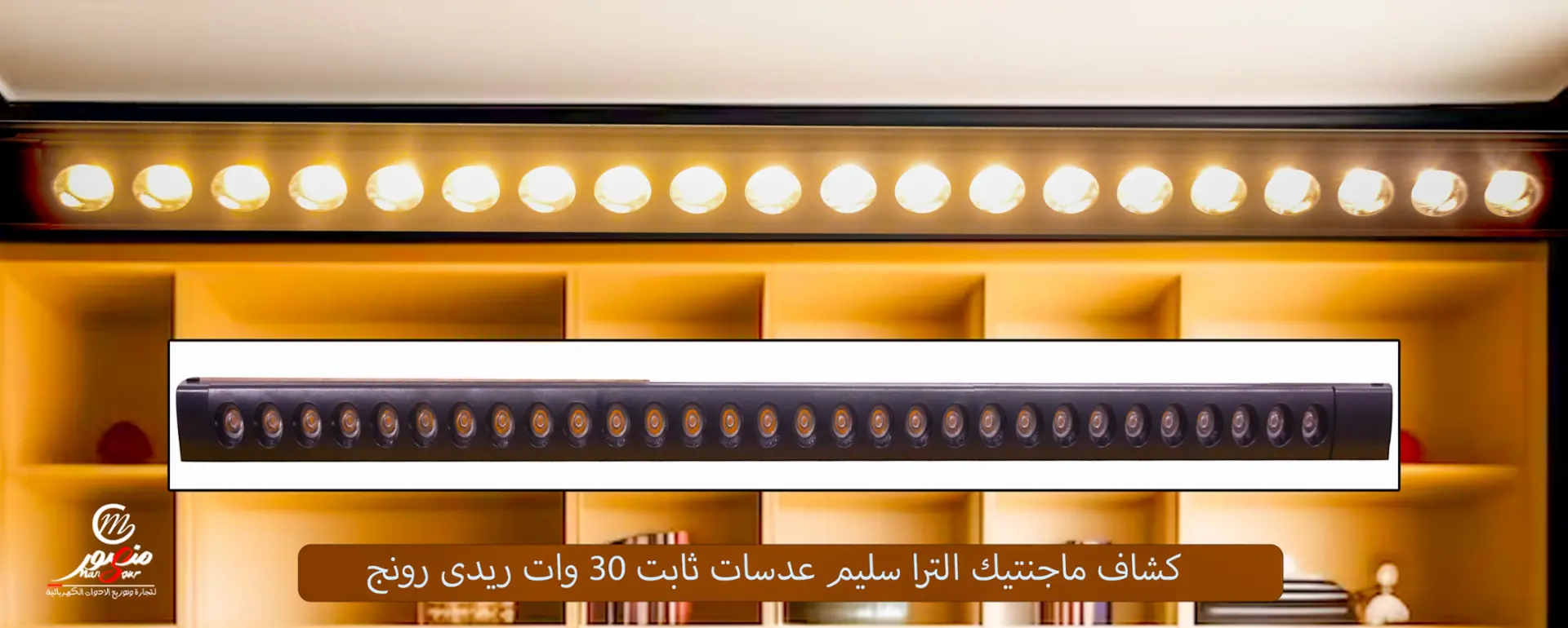 كشاف ماجنتيك الترا سليم عدسات ثابت 30 وات ريدى رونج – الصورة 2
